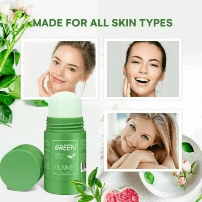 Green Tea Stick Mask with Cleansing Oil for Clearer Skin - Image 3